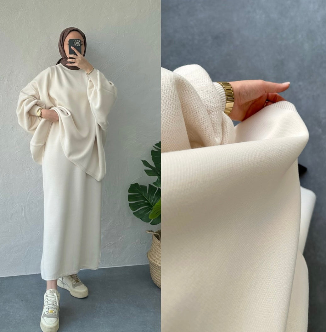 Knitted Skirt and Shirt Set