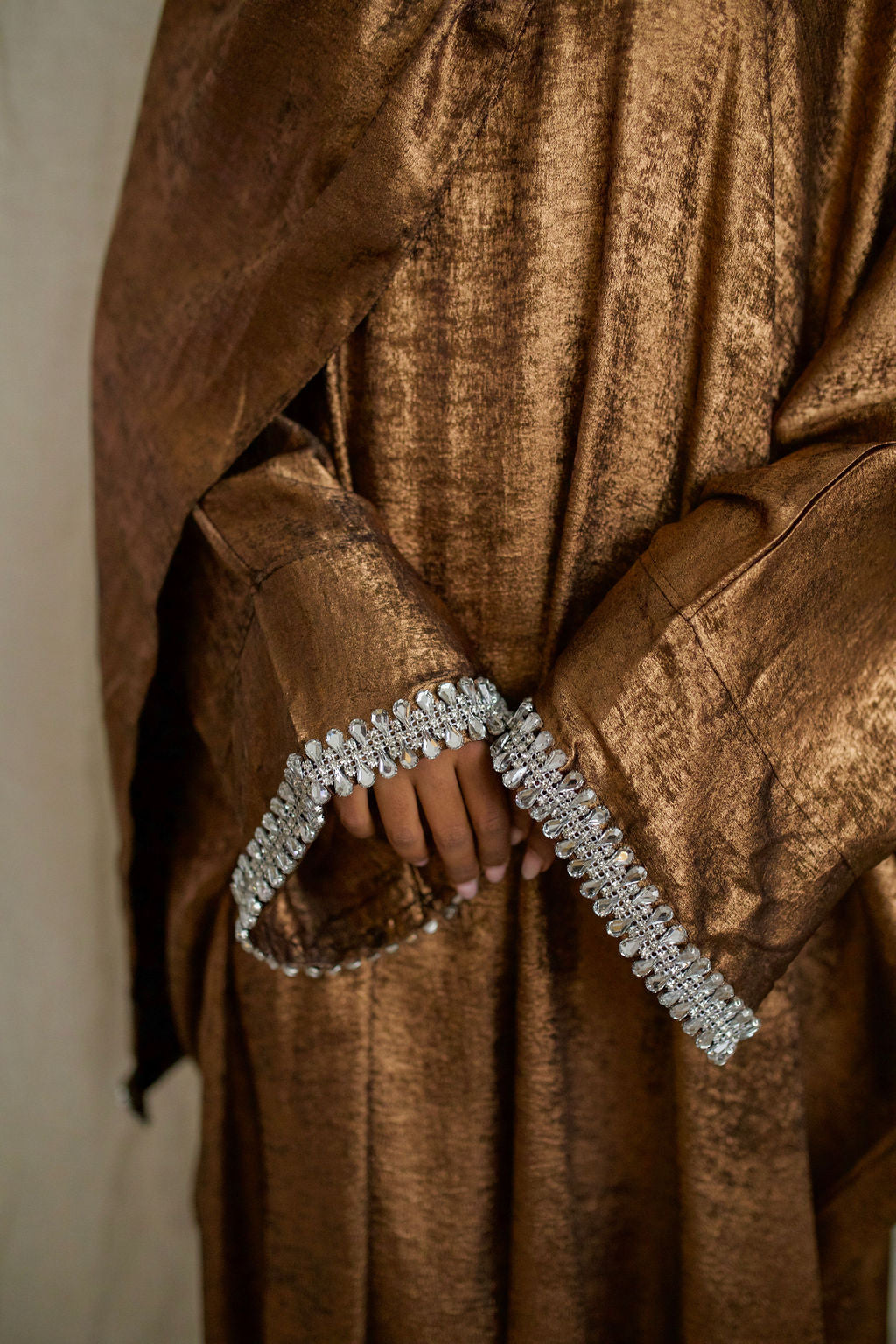Golden Elegance Abaya