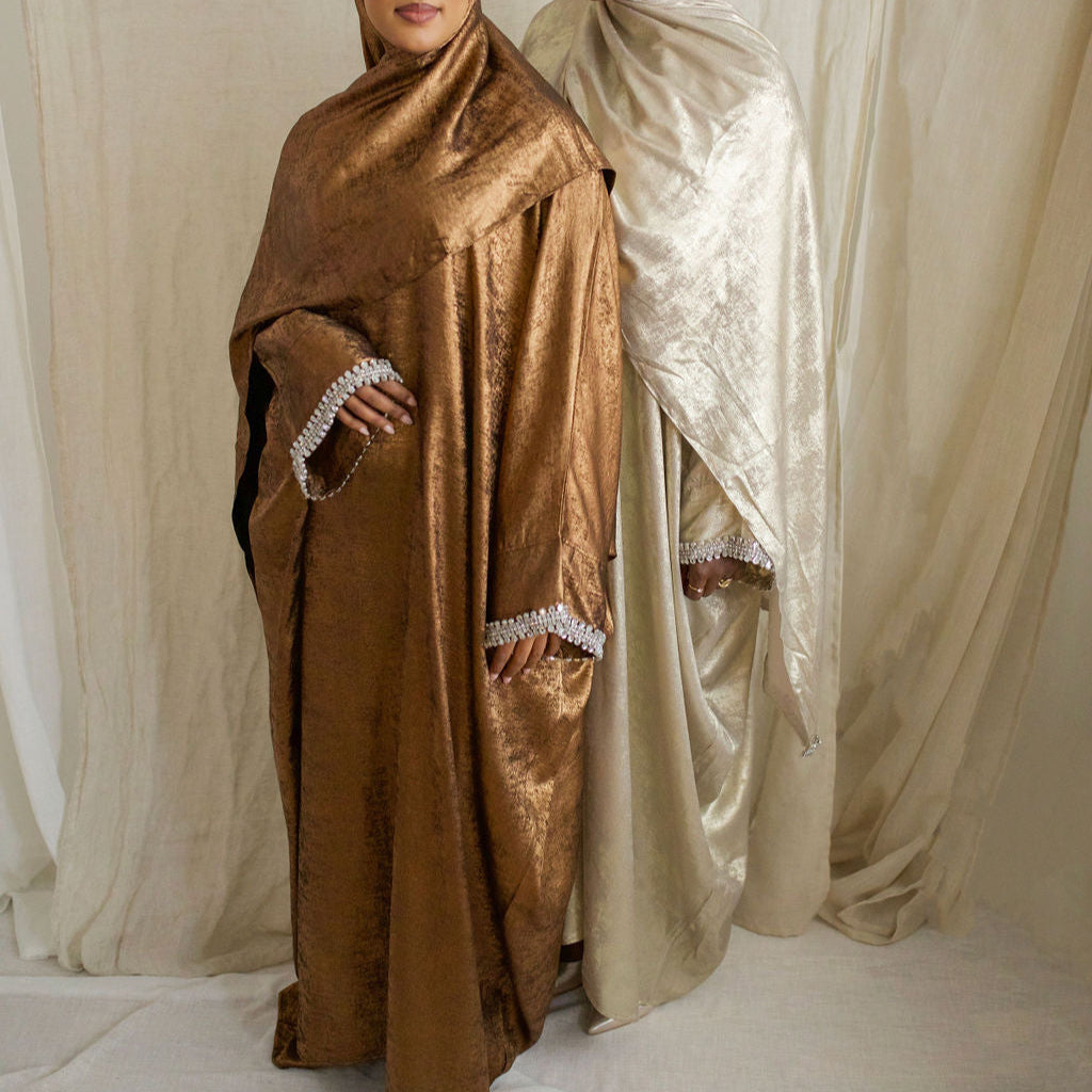 Golden Elegance Abaya