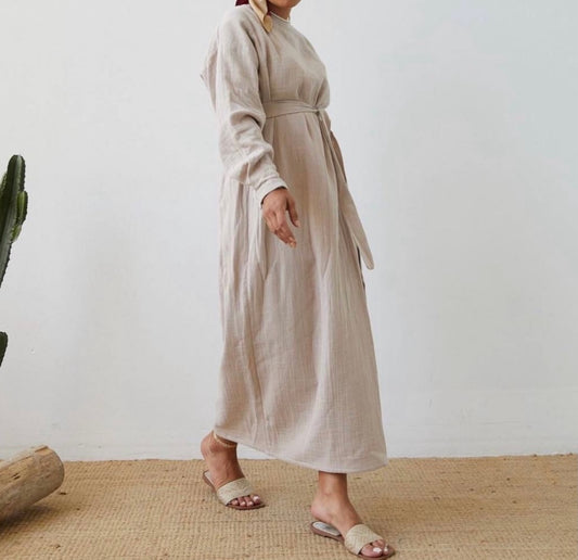 Relaxed Fit Muslin Dress