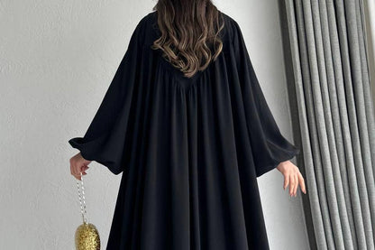 Open Abaya with Sleeveles Dress and Belt